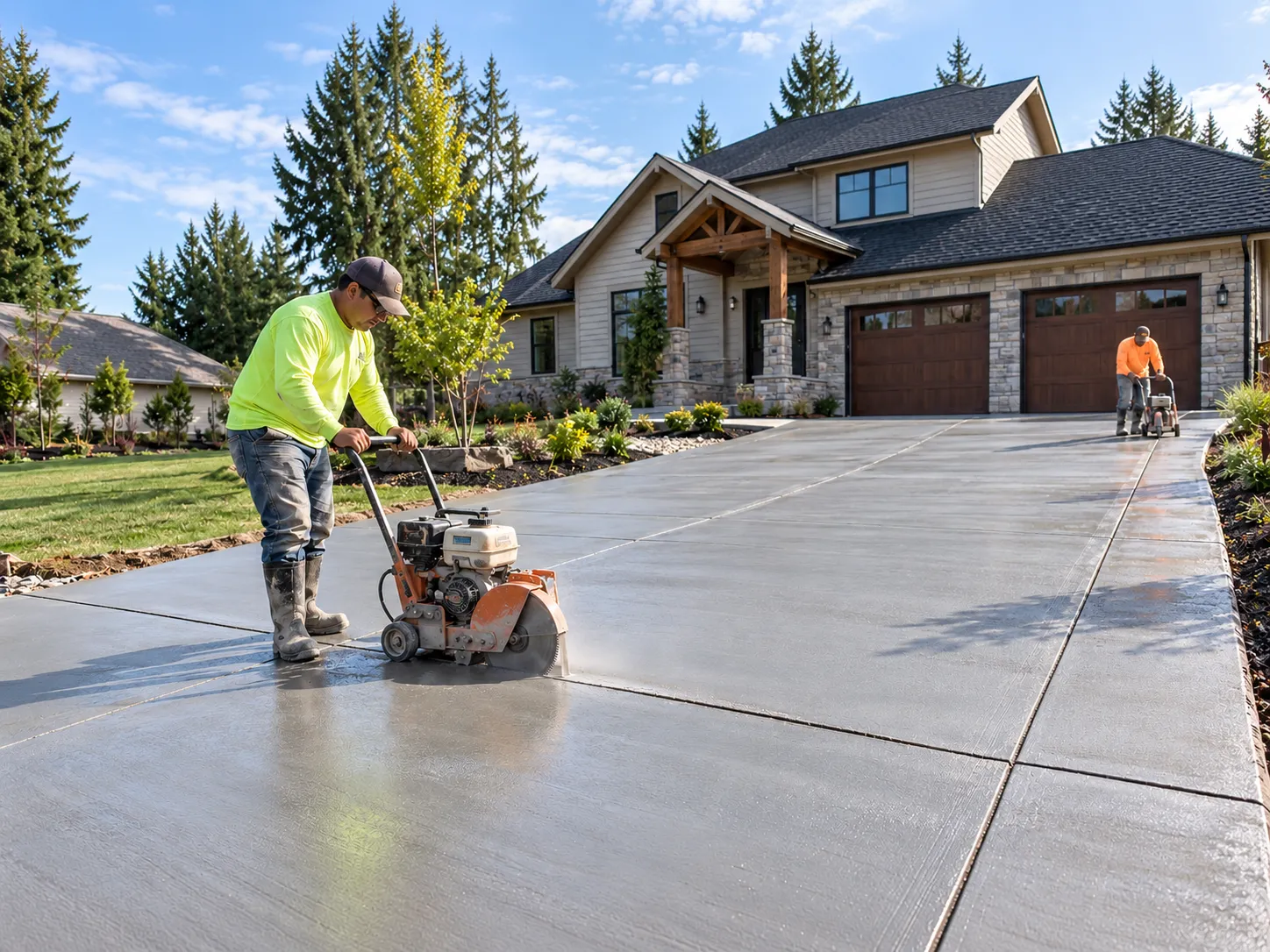 Control Joint Cutting — residential concrete work in Tyler, TX (illustrative)